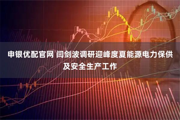 申银优配官网 闫剑波调研迎峰度夏能源电力保供及安全生产工作