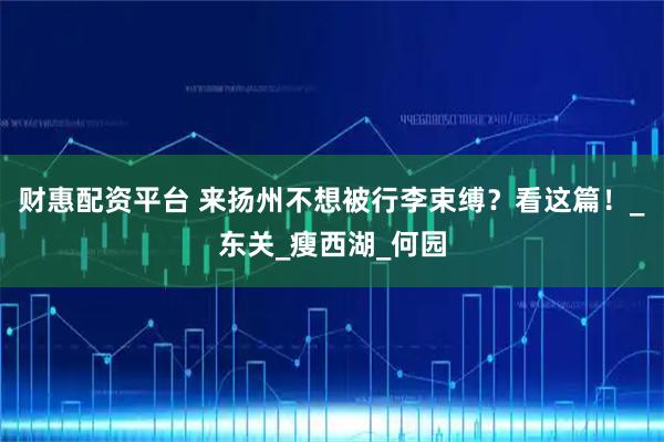 财惠配资平台 来扬州不想被行李束缚？看这篇！_东关_瘦西湖_何园