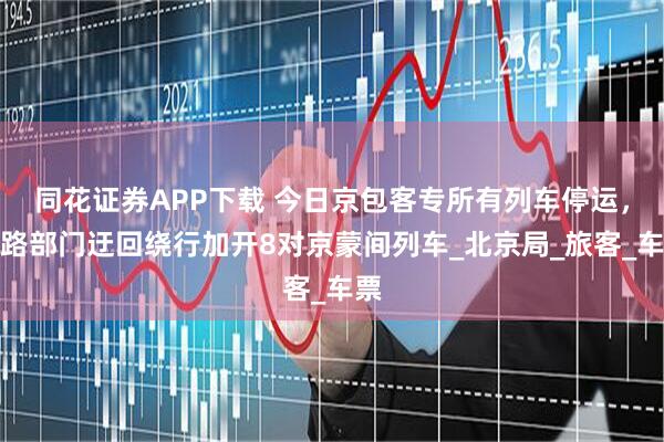 同花证券APP下载 今日京包客专所有列车停运，铁路部门迂回绕行加开8对京蒙间列车_北京局_旅客_车票